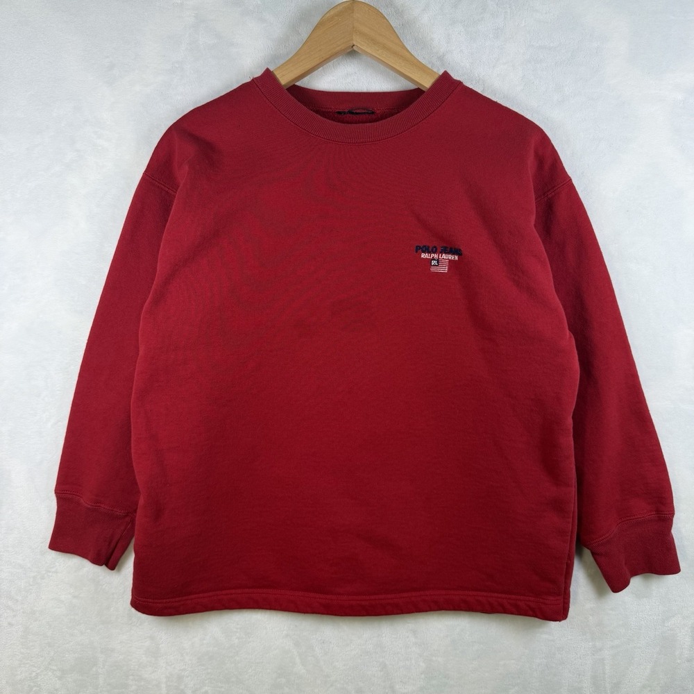 Vintage 90s Ralph Lauren Polo Sport Embroidered Sweatshirt Men's Size Small